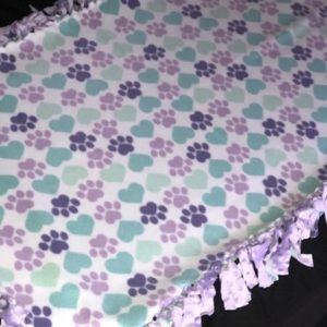 Hearts & Paws Themed Blanket